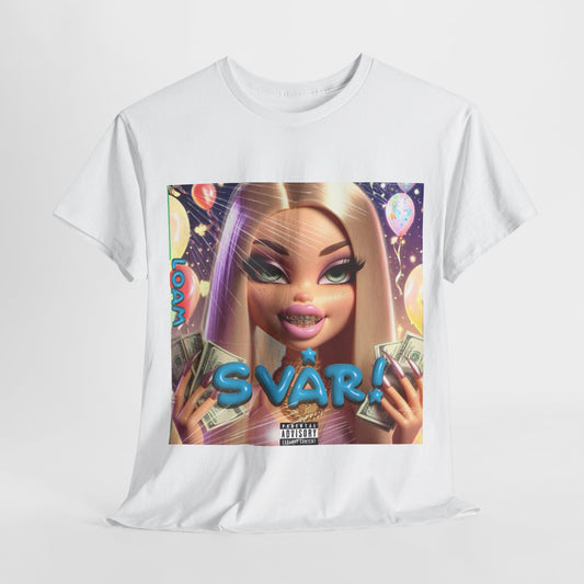 LOAM "SVÅR!" OVERSIZED T-SHIRT - VIT